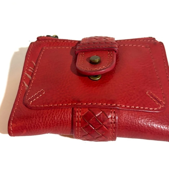 Fossil Red Leather Women's Wallet - Picture 4 of 4